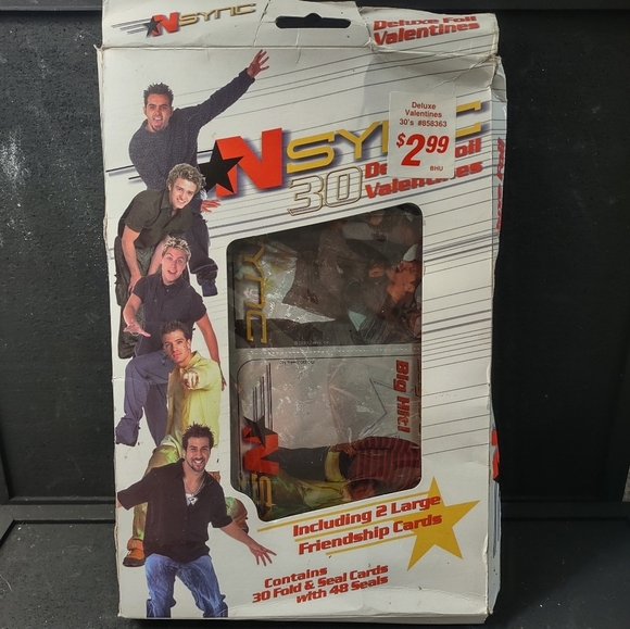 NEW VINTAGE OPENED BOX NSYNC VALENTINE CARDS - Picture 2 of 5